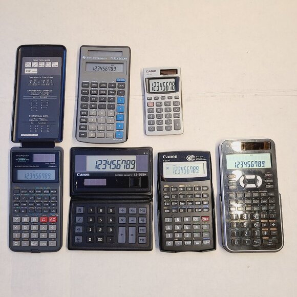 6 Various Calculators All Working Condition - Picture 1 of 15